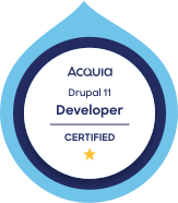 Certification Acquia Academy Drupal developer - Drupal 11