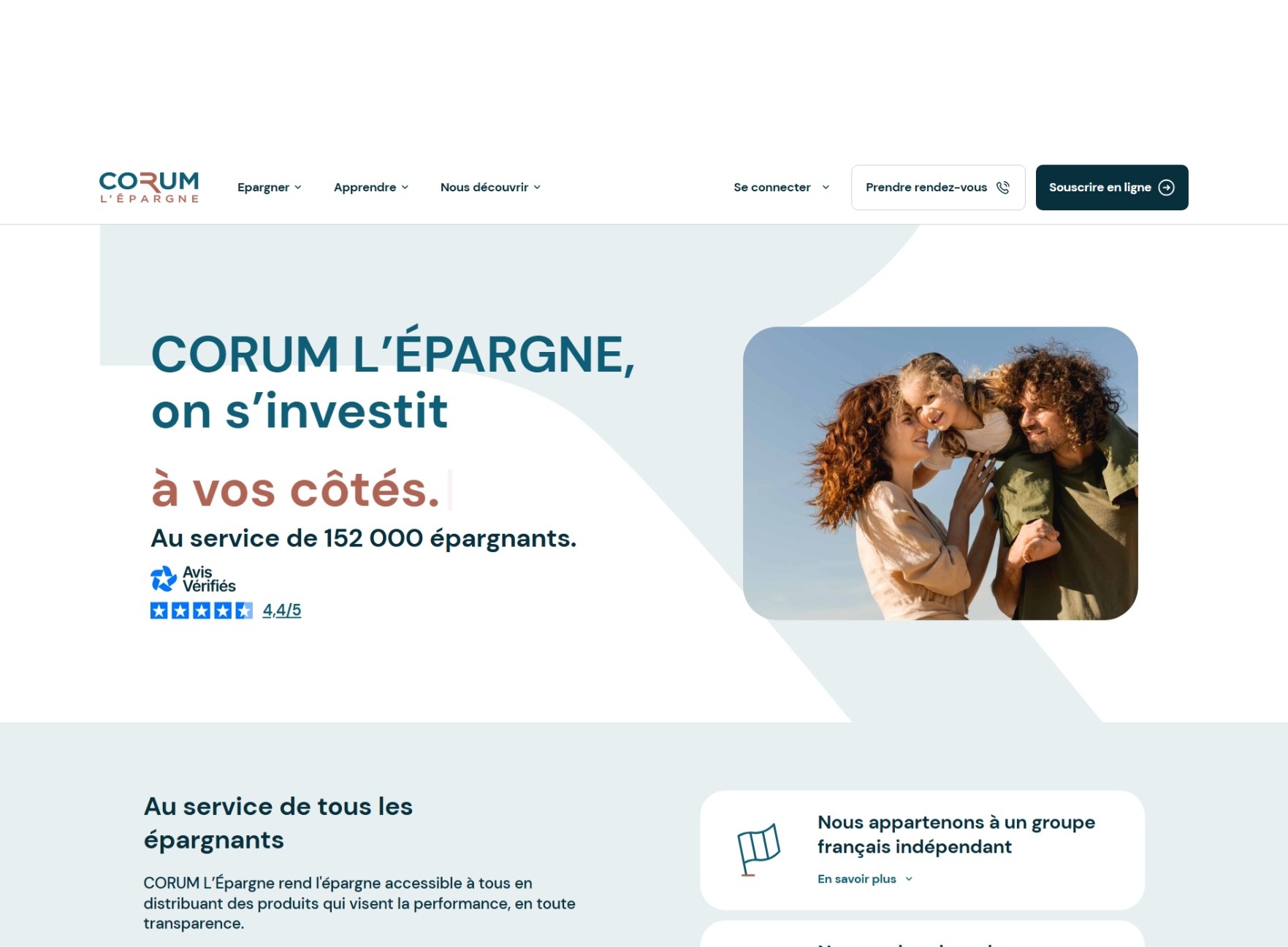 corum.fr page d'accueil